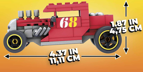 Juego De Construcción Hot Wheels Mega Construx Bone