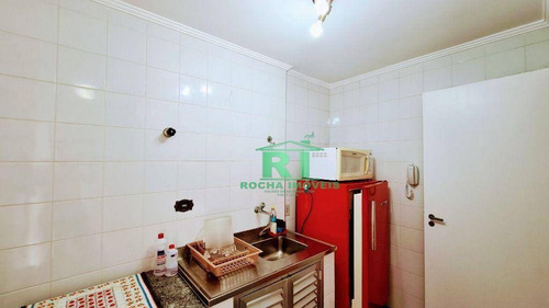 Imagem 14 de 19 de Apartamento Na Praia, Vista Para O Mar, Sacada, 2 Dormitórios + Dependência De Empregada, 1 Vaga De Garagem, Pitangueiras, Guarujá/sp - Ap5529
