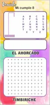 Comprar Souvenirs 20 Juegos Borrables Marcador Ahorcado Timbiriche