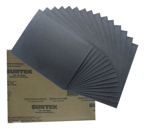 Pack 25 Lija De Agua, Grano 320 Surtek