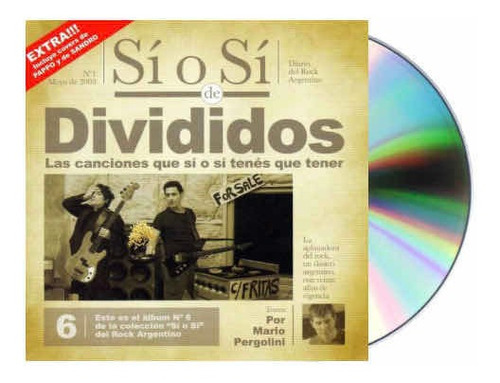 Divididos Sí O Sí Cd Nuevo