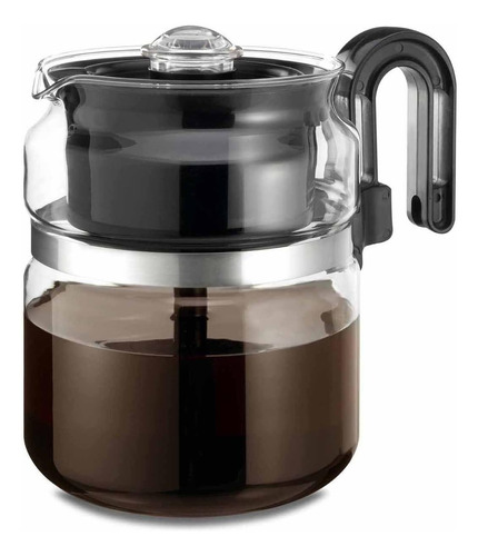 Cafetera Percolador De Vidrio Borosilicato 40 Onzas 8 Tazas