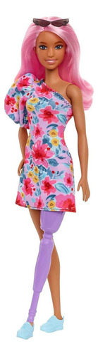 Muñeca Barbie Fashionistas #189 Con Pierna Protésica Y