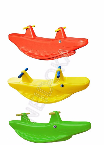 Gangorra Jacaré Balanço Infantil - Playground Brinquedo