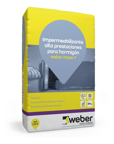 Impermeabilizante Weber Imper F X 25kg