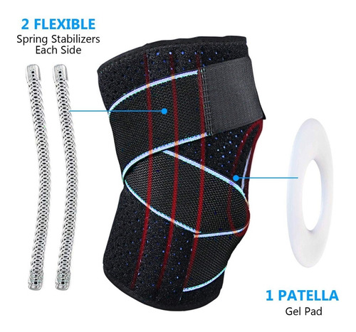 Imagen 5 de 10 de Protector De Rodillera 2pack Rodilleras De Soporte Deportes