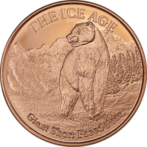 Robmar-usa 1 Onza Cobre Puro 0,999-n°603-the Ice Age Giant