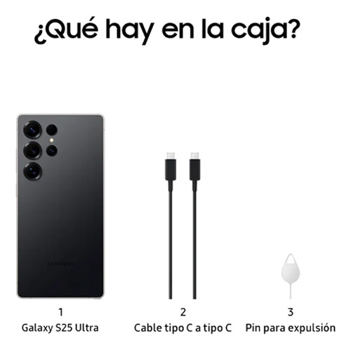 Celular Samsung Galaxy S25 Ultra Titanium Black 512gb 12gb Negro