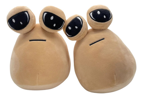Lindo muñeco de peluche Pou Unit Pou de 22 cm, color marrón