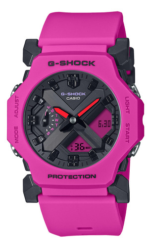 Reloj G-shock Ga-2300-4a Resina Hombre Rosado