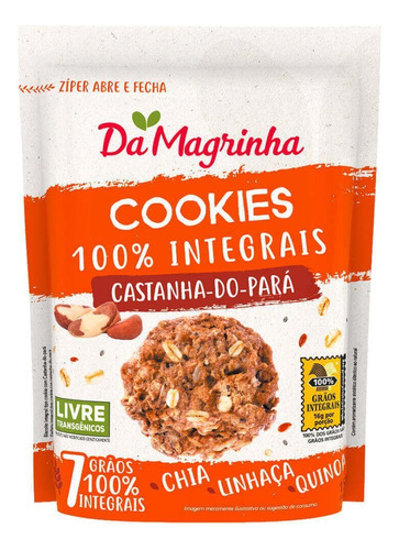 Cookie Integral de Castanha  do Pará Da Magrinha 150g