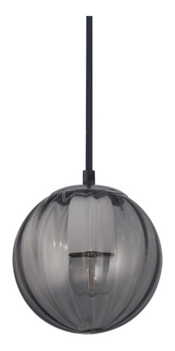 Colgante Globo 15cms Vidrio Gris Gaia Deco Vintage Leuk