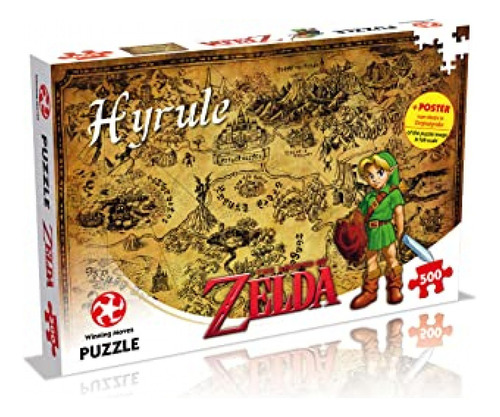 Rompecabezas De 500 Piezas De La Leyenda De Zelda Hyrule Fie