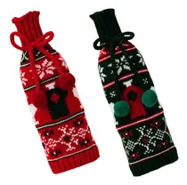 Comprar 2 Piezas De Fundas Navideñas Para Botellas De Vino, Bolsa