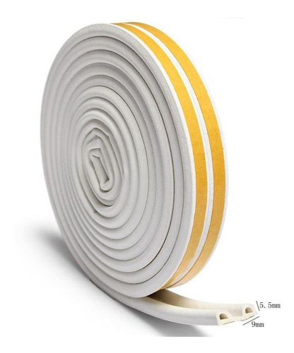 Tira Del Sello Del Excluidor De La Puerta P 9x5.5mm Blanco
