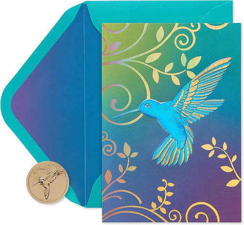 Papyrus Hummingbird Boxed Blank Note Cards, 12-count