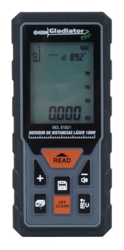 Medidor Laser Telémetro 100mts 650nm Profesional Gladiator