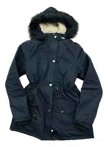 Comprar Parka Campera Dama Mujer Piel Corderito Gabardina 2 Al 6