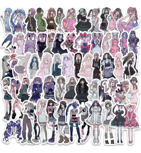 50 Stickers De Harajuku Girls - Etiquetas Autoadhesivas