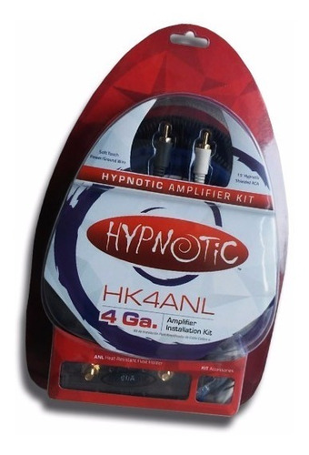 Kit De Instalación Hypnotic Hk4anl Calibre 4 Rca De 15'