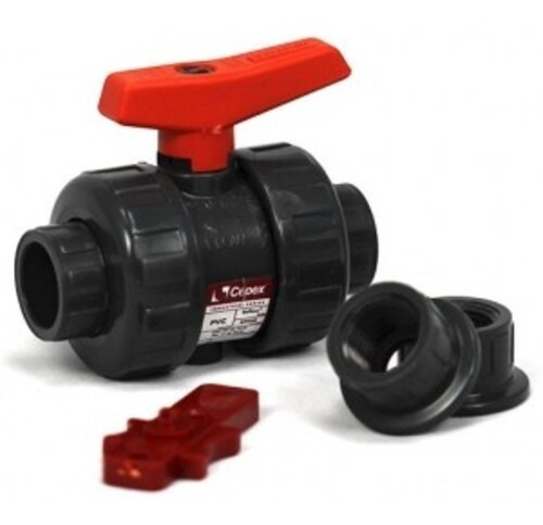 Valvula Bola Pvc 1 Union Doble Epdm Cepex