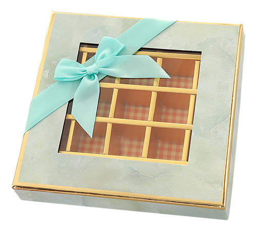 Caja De Presentación De Chocolate, 9 Rejillas, Caja De