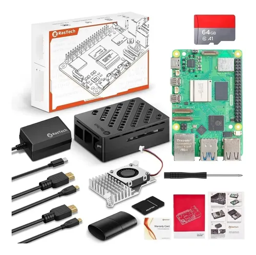 Raspberry Pi 5 16 Gb: Kit Com Resfriador Ativo Gan 27 W Case