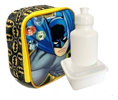 Lancheira Térmica Escolar Infantil Batman Morcego Meninos F5