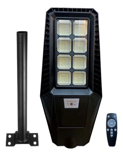 Luminaria Lámpara Led Solar 200w Con Soporte Brazo