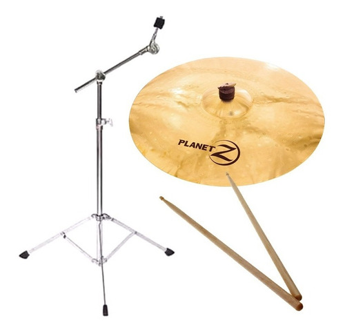 Combo Platillo Zildjian Planet Z Soporte Palillos