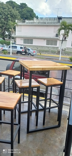 Imagen 2 de 5 de Mesa Alta Para Restaurant Bar Y Cafes