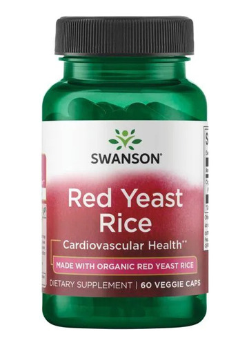 Swanson - Red Yeast Rice  - Arroz De Levadura Roja 60 Caps