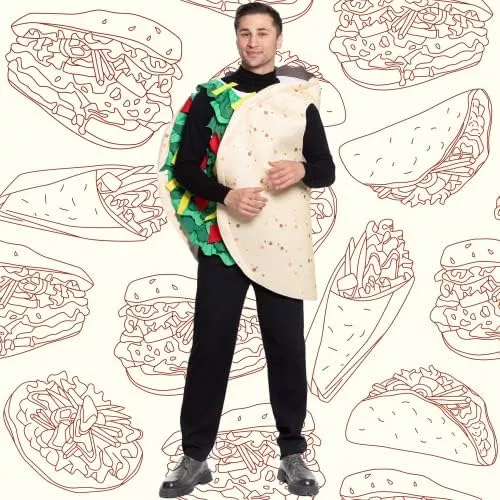 Disfraz de Taco Mexicano para hombre y mujer
