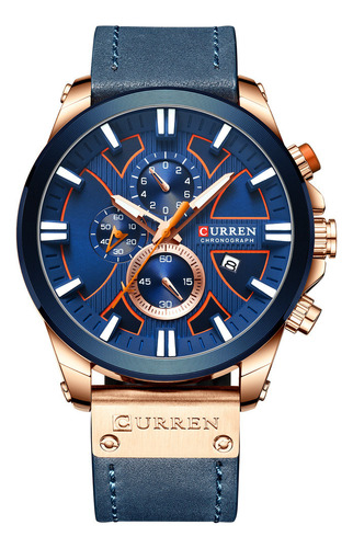 Reloj De Pulsera De Cuero Para Hombre De Lujo Curren Brand 8