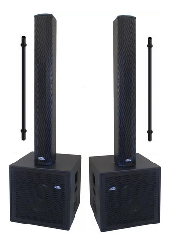 Caixa Ativa Duplo Pa Array Vl1700pro Sub 15 3400w Stereo Nhl