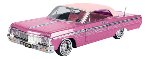 Motormax 1:24 1964 Chevrolet Impala Ss Hard Top Low Pink