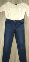 Comprar Jeans Súper Elastizado Talle 42-44  + Blusa Talle S