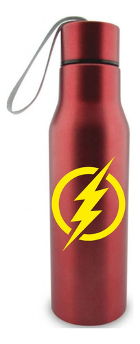 Termo Flash Heroes Botilito Botella Aluminio Rojo 650 Ml 