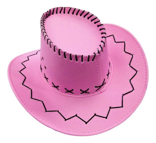  Sombrero Vaquero, Cowboy Rosa Cotillon