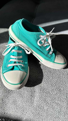 Zapatillas De Lona Cheeky Talle 29 Verdes