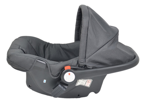 Coche Cuna Con Huevito Recien Nacido Bipokids Color Negro Chasis Negro