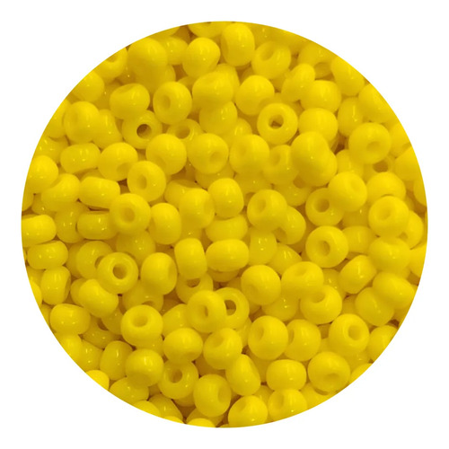 Chaquiron Calibrado Checo 5/0 Y 6/0 Colores Varios 100 G 6/0 83110 Amarillo Claro 2.1 Mm 4.1 Mm