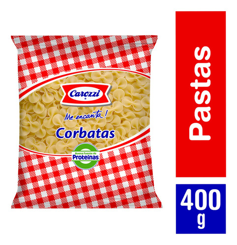 Fideos Carozzi 400gr Corbata(5uni)super