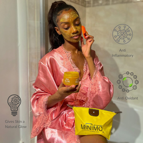 Minuow Glow Curmeric Face Scrub Para Una Piel Radiante Brill