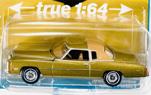 Famoso Cadillac Eldorado 1975 1:64 Autoworld Premium Series Color Dorado