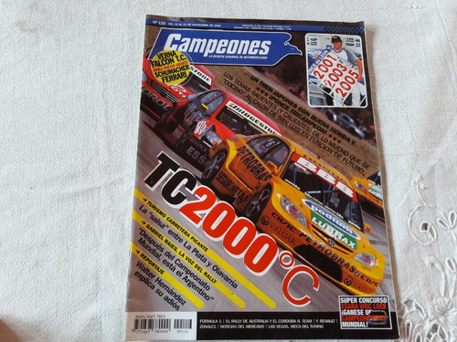 Revista Campeones Nº 116 Poster Falcon Tc Schumacher Ferrari