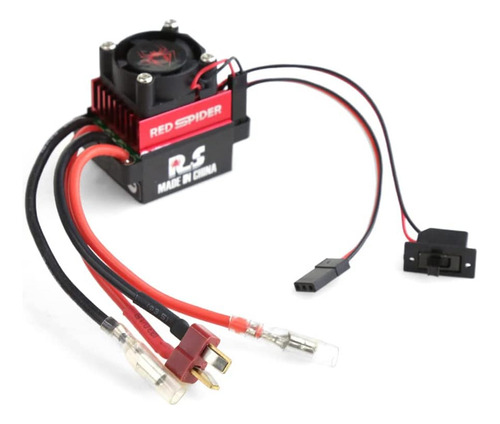 Rc Car Esc, 60a Cepillado Esc Impermeable Controlador De Vel
