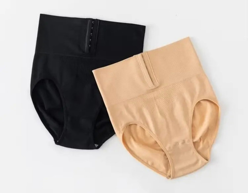 Bombacha C/ Faja Cintura Alta Modeladora Levanta Cola Beige S Cadera De 70 A 90