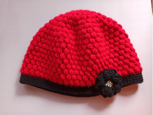 Gorro Tejido Punto Puff Para Dama