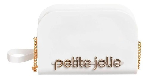 Bolsa Petite Jolie Pj10450 Cor Branco/Ouro